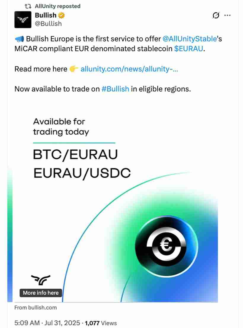 三分钟详细了解德意志银行支持的EURAU稳定币推出理由